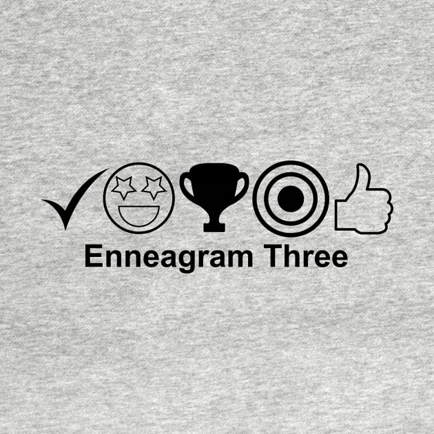 Enneagram 3 T-Shirt | Enneagram Type 3 | Achiever | Success Oriented | Enneagram Gifts | Unisex - Men & Women's Tee by shauniejdesigns